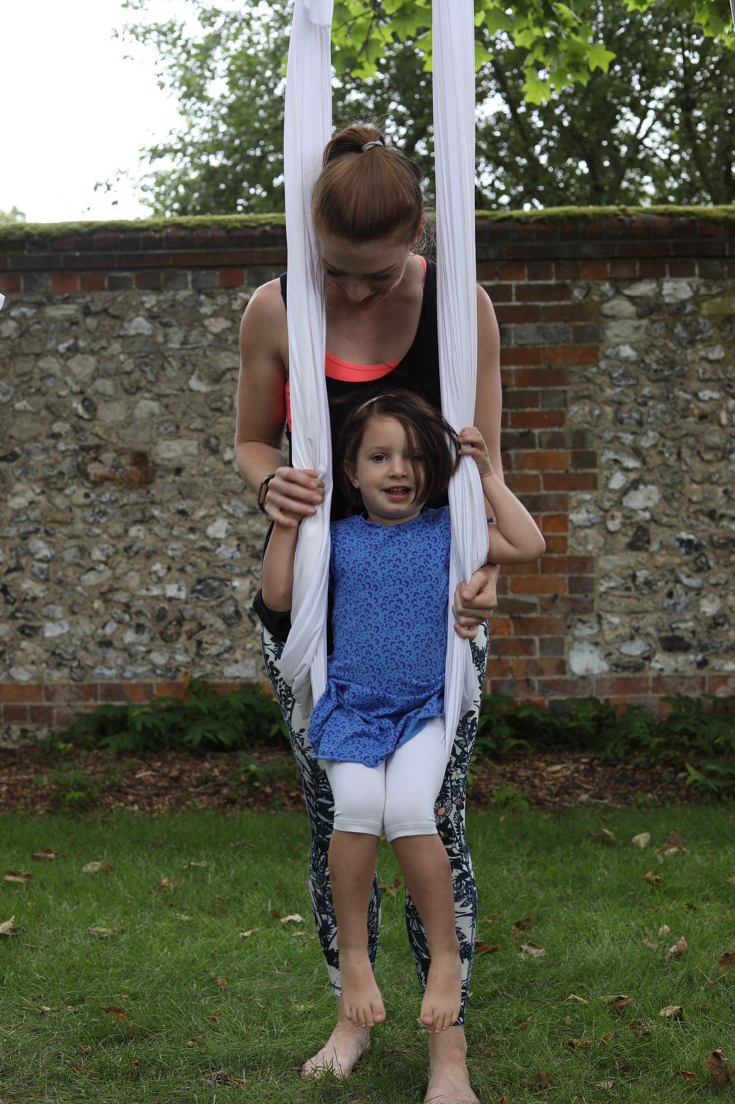 Aerial Yoga family fun